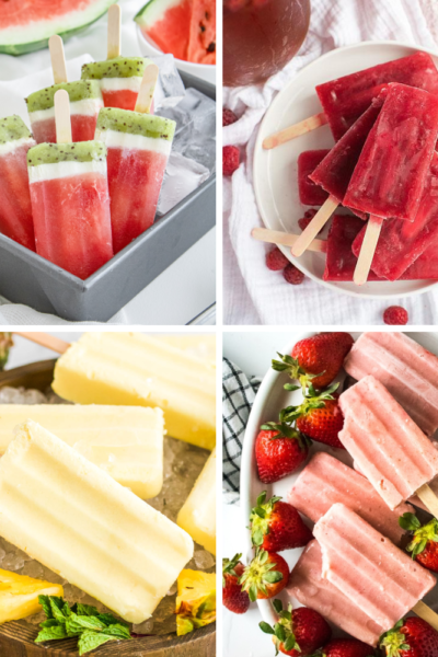 4 types of homemade popsicles 1